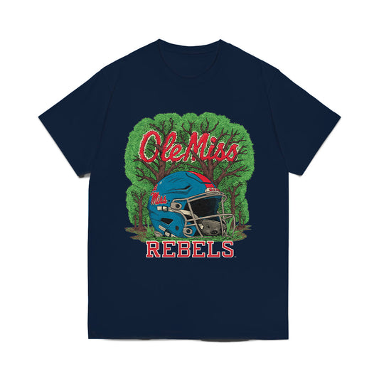 Ole Miss - NCAA Football : Keon Young - Vintage Helmet Comfort Colors T-Shirt-0