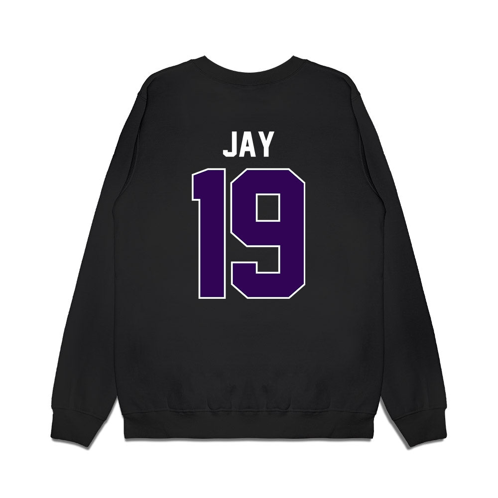 Kansas State - NCAA Football : Blake Jay - Vintage Helmet Premium Crewneck Sweatshirt-1