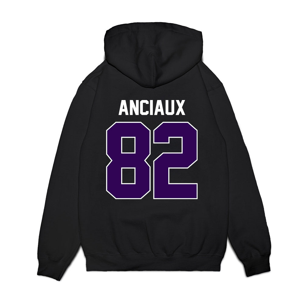 Kansas State - NCAA Football : Will Anciaux - Vintage Helmet Premium Hooded Sweatshirt-1