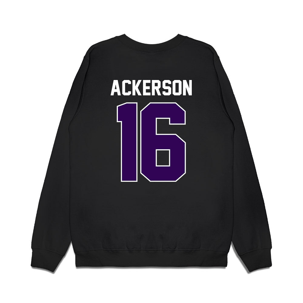 Kansas State - NCAA Football : Dj Ackerson - Vintage Helmet Premium Crewneck Sweatshirt-1