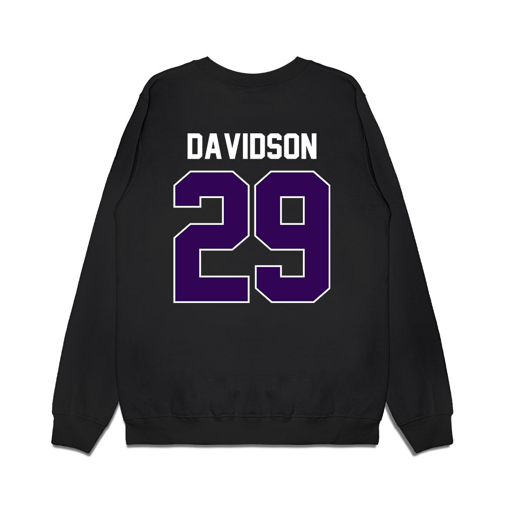 Kansas State - NCAA Football : Dylan Davidson - Vintage Helmet Premium Crewneck Sweatshirt-1