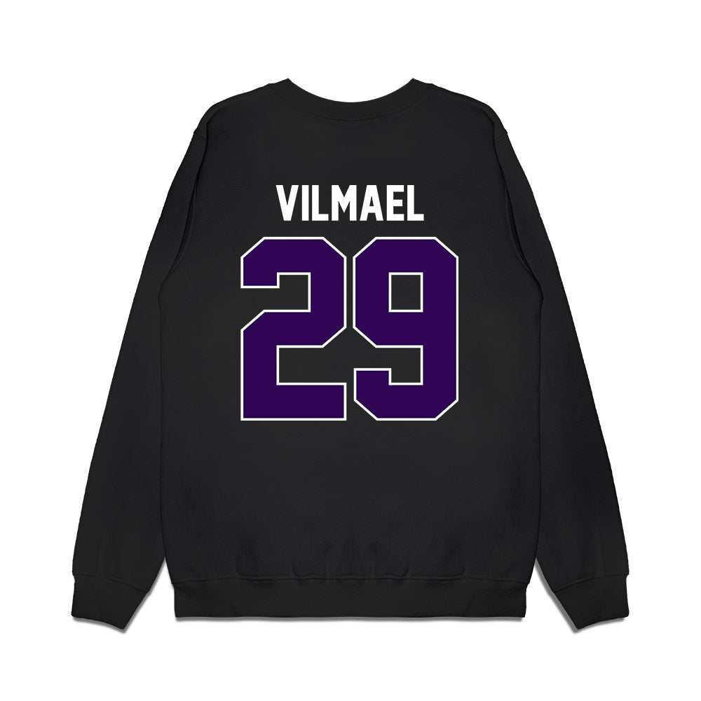 Kansas State - NCAA Football : Josiah Vilmael - Vintage Helmet Premium Crewneck Sweatshirt-1