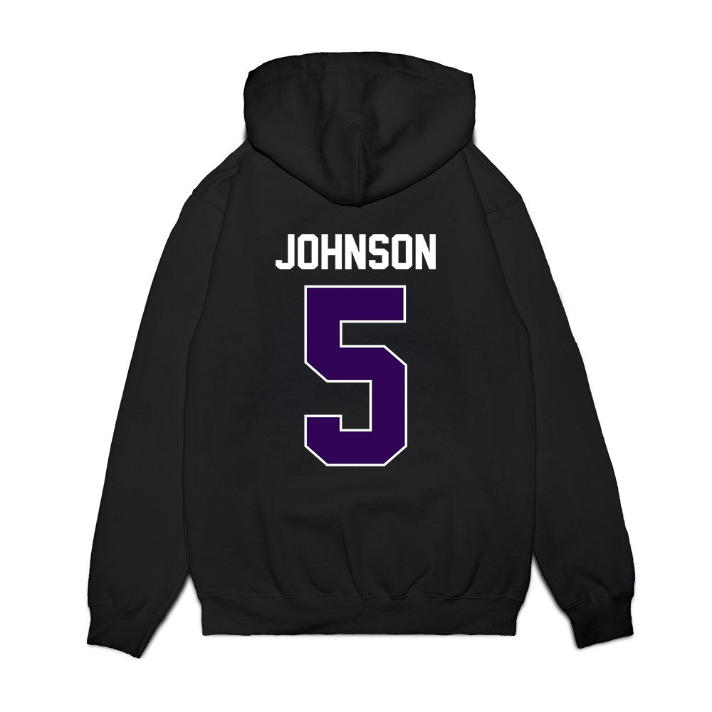 Kansas State - NCAA Football : Avery Johnson - Vintage Helmet Premium Hooded Sweatshirt-1