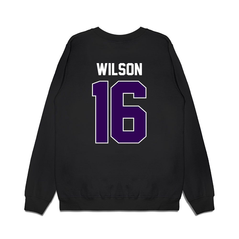 Kansas State - NCAA Football : Julius Wilson - Vintage Helmet Premium Crewneck Sweatshirt-1