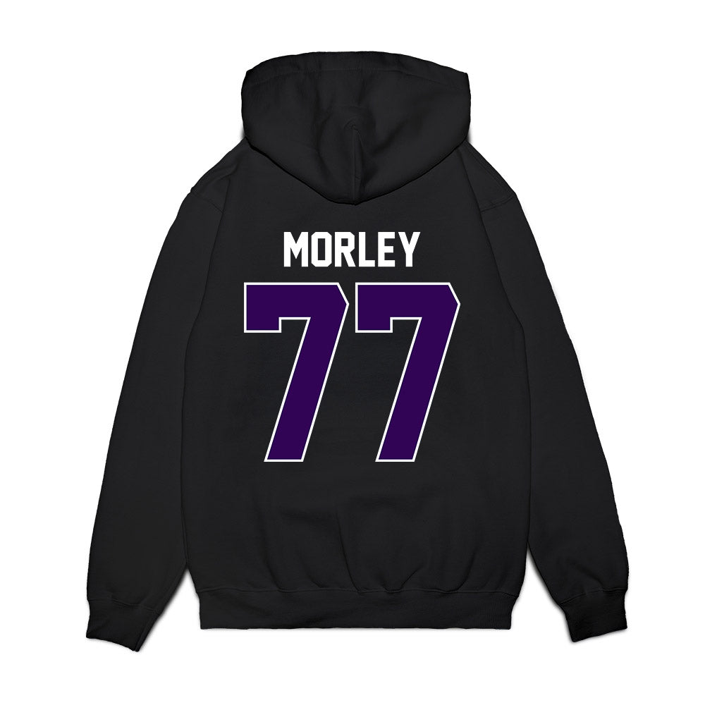 Kansas State - NCAA Football : Tanner Morley - Vintage Helmet Premium Hooded Sweatshirt-1
