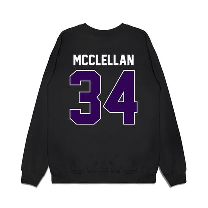 Kansas State - NCAA Football : Nick McClellan - Vintage Helmet Premium Crewneck Sweatshirt-1