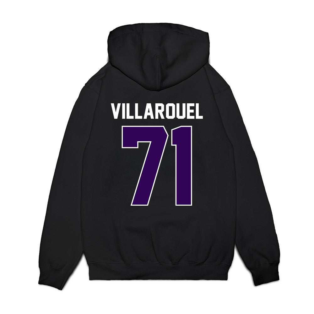 Kansas State - NCAA Football : Dylan Villarouel - Vintage Helmet Premium Hooded Sweatshirt-1
