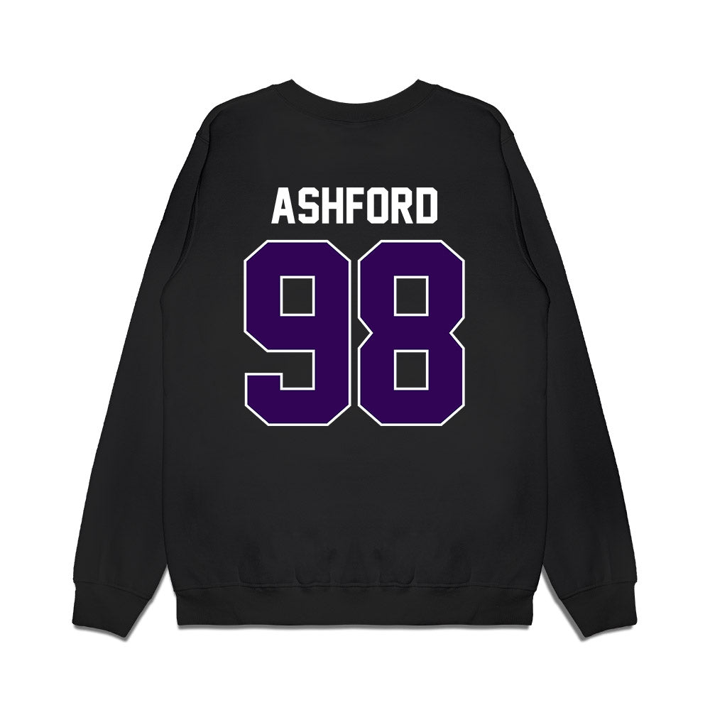 Kansas State - NCAA Football : Tucker Ashford - Vintage Helmet Premium Crewneck Sweatshirt-1
