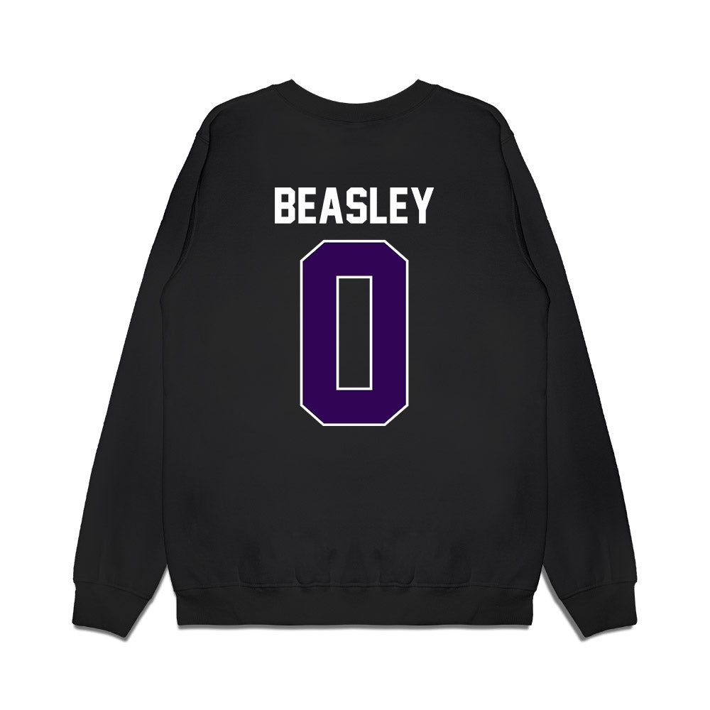 Kansas State - NCAA Football : Koy Beasley - Vintage Helmet Premium Crewneck Sweatshirt-1