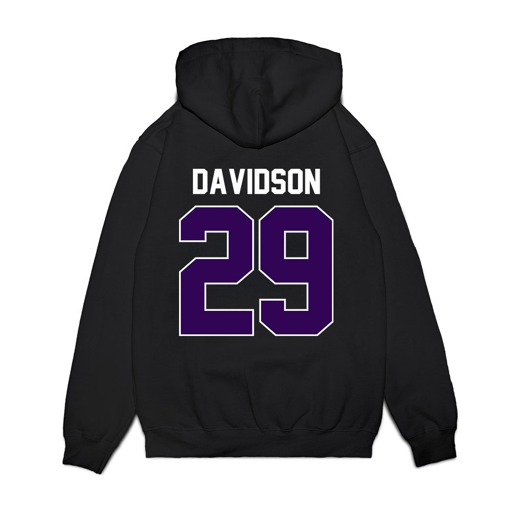 Kansas State - NCAA Football : Dylan Davidson - Vintage Helmet Premium Hooded Sweatshirt-1