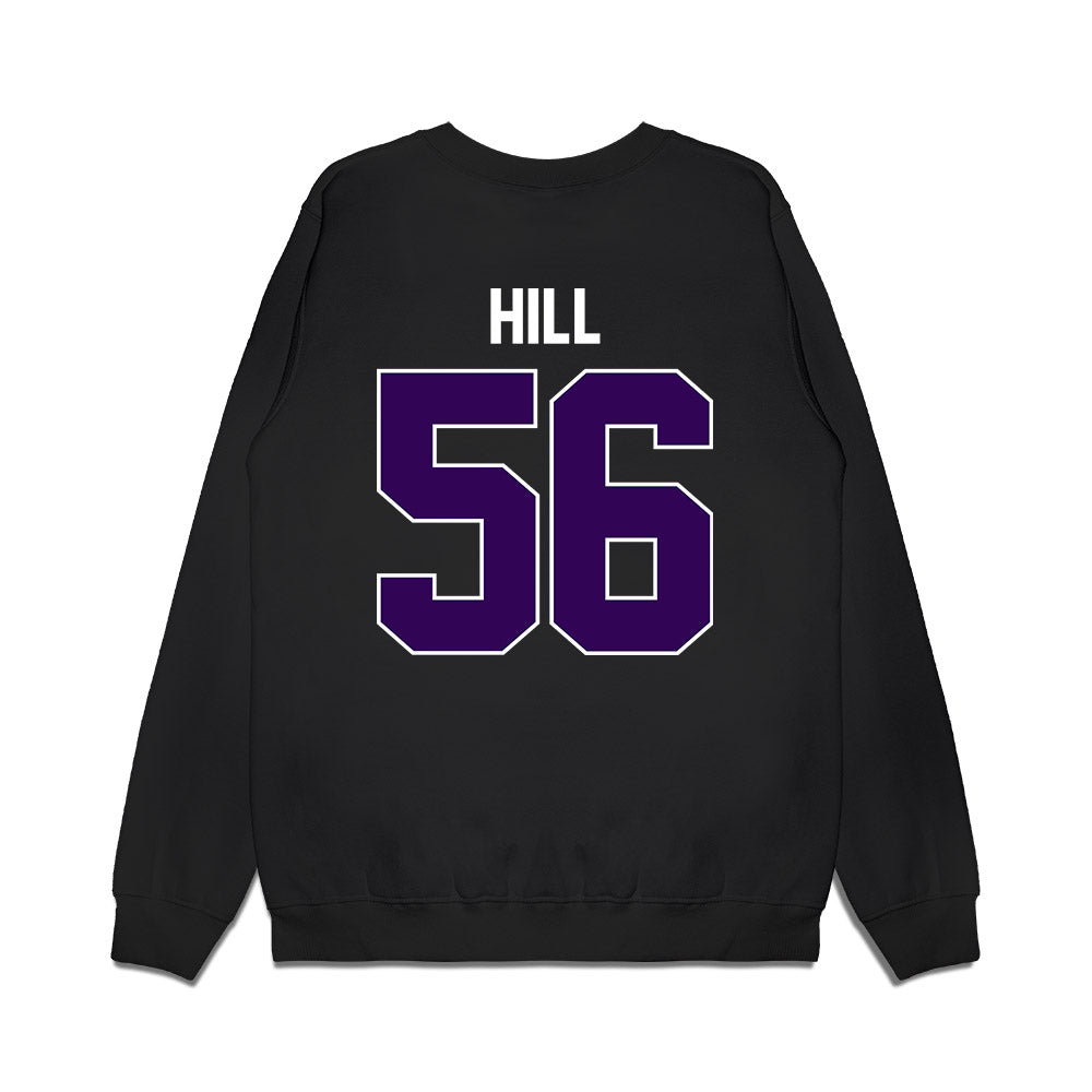 Kansas State - NCAA Football : Elijah Hill - Vintage Helmet Premium Crewneck Sweatshirt-1