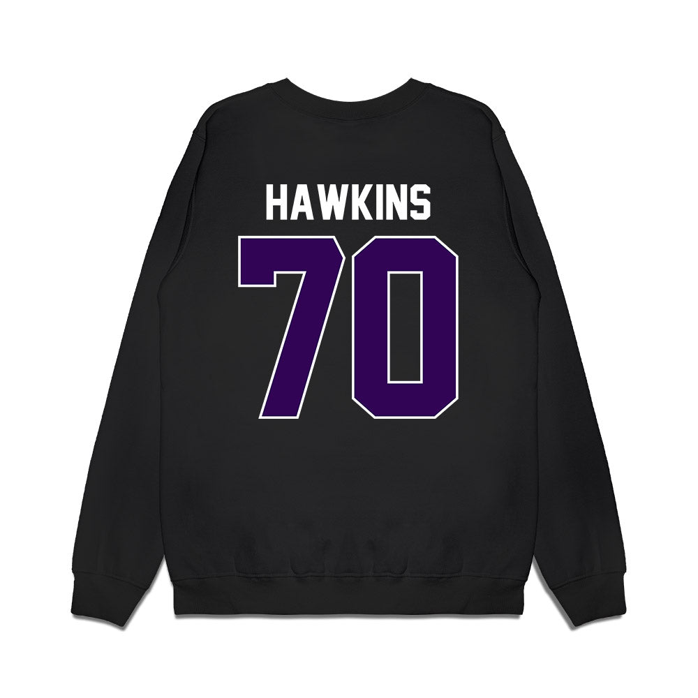 Kansas State - NCAA Football : Gus Hawkins - Vintage Helmet Premium Crewneck Sweatshirt-1