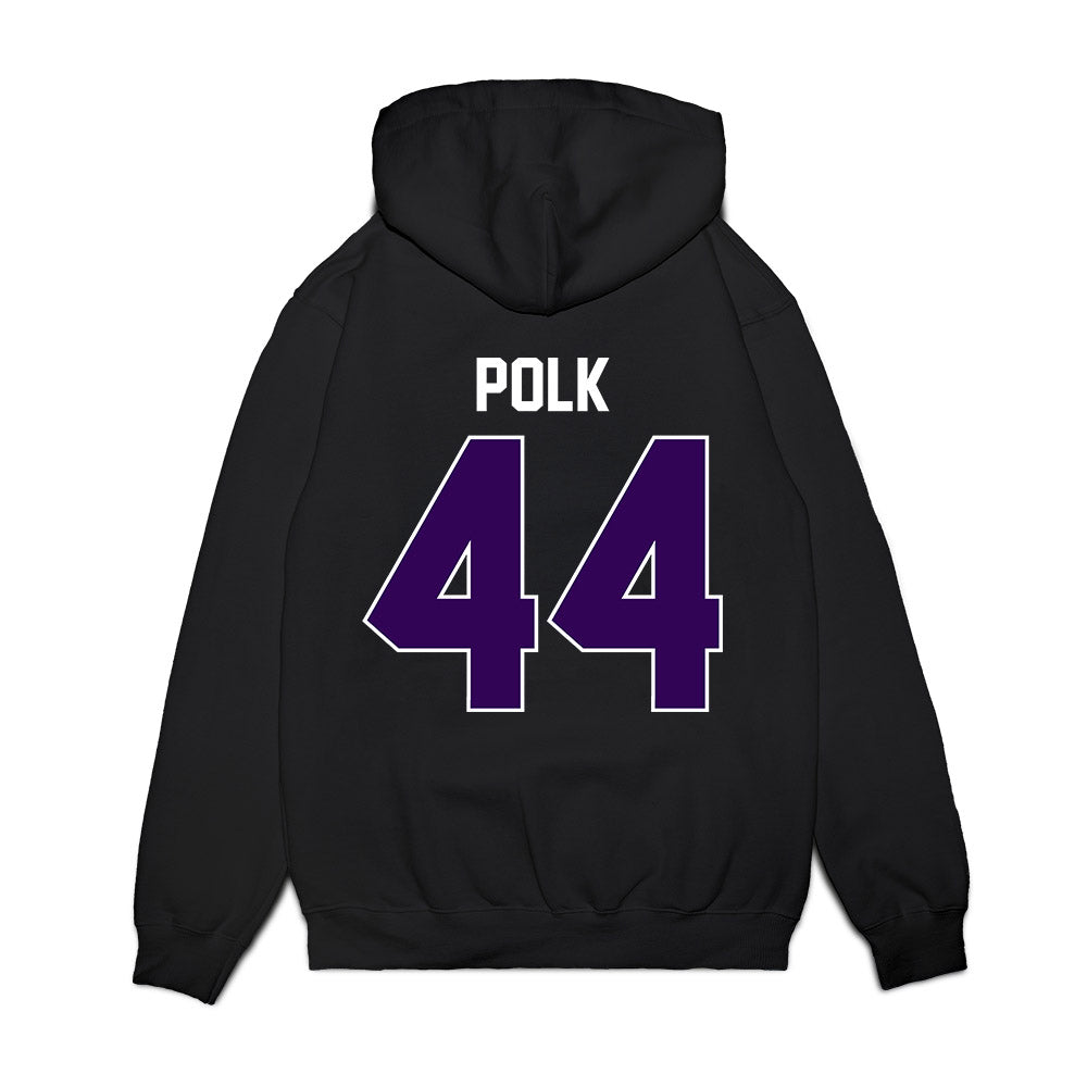Kansas State - NCAA Football : Weston Polk - Vintage Helmet Premium Hooded Sweatshirt-1