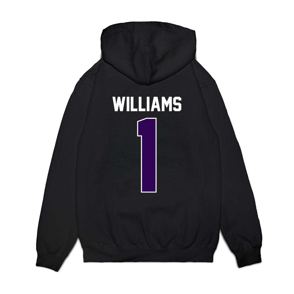 Kansas State - NCAA Football : Izaiah Williams - Vintage Helmet Premium Hooded Sweatshirt-1