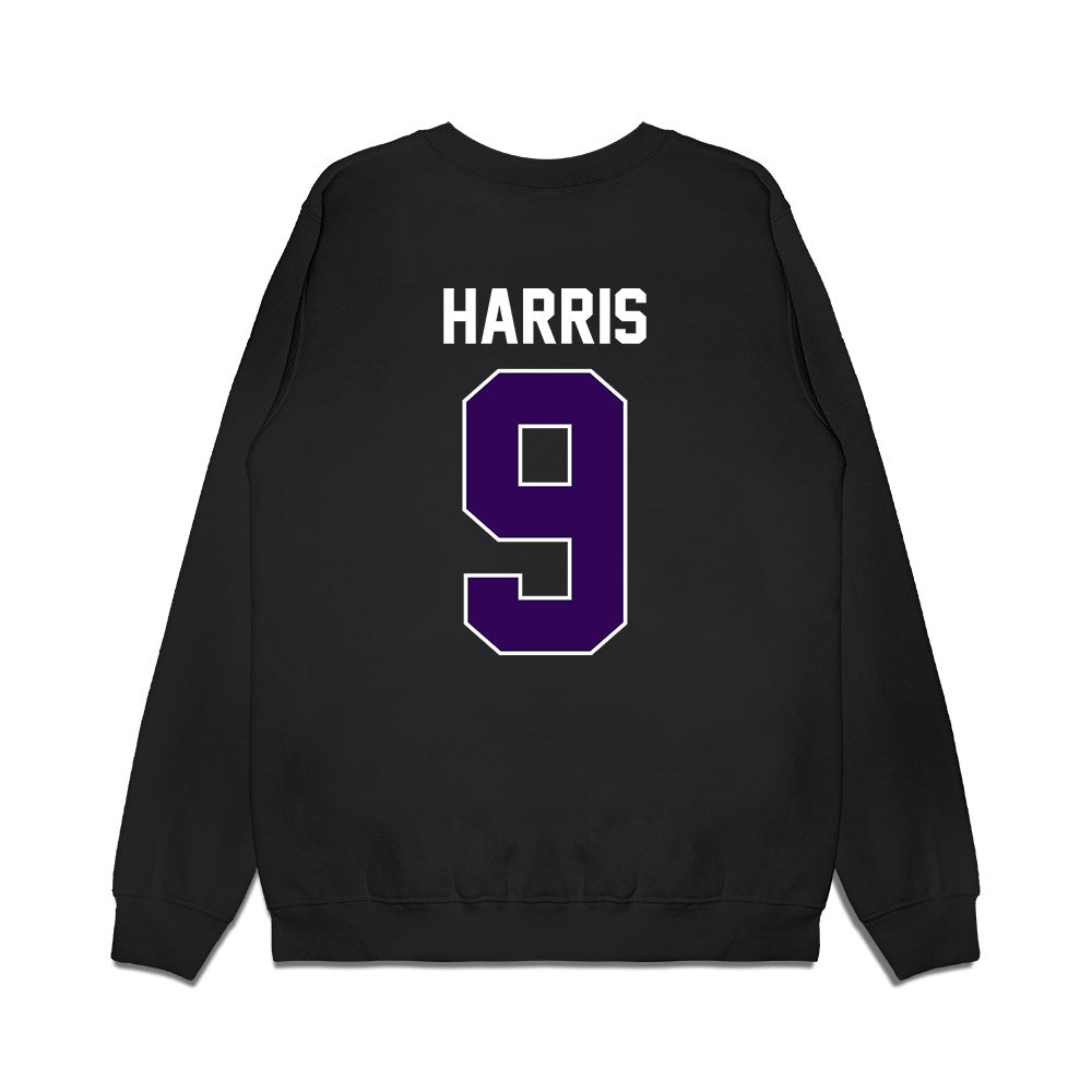 Kansas State - NCAA Football : Jay Harris - Vintage Helmet Premium Crewneck Sweatshirt-1