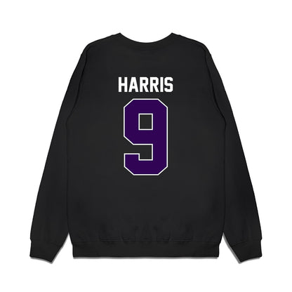 Kansas State - NCAA Football : Jay Harris - Vintage Helmet Premium Crewneck Sweatshirt-1