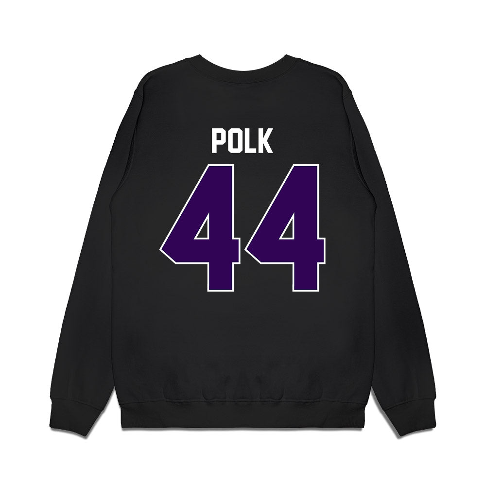 Kansas State - NCAA Football : Weston Polk - Vintage Helmet Premium Crewneck Sweatshirt-1
