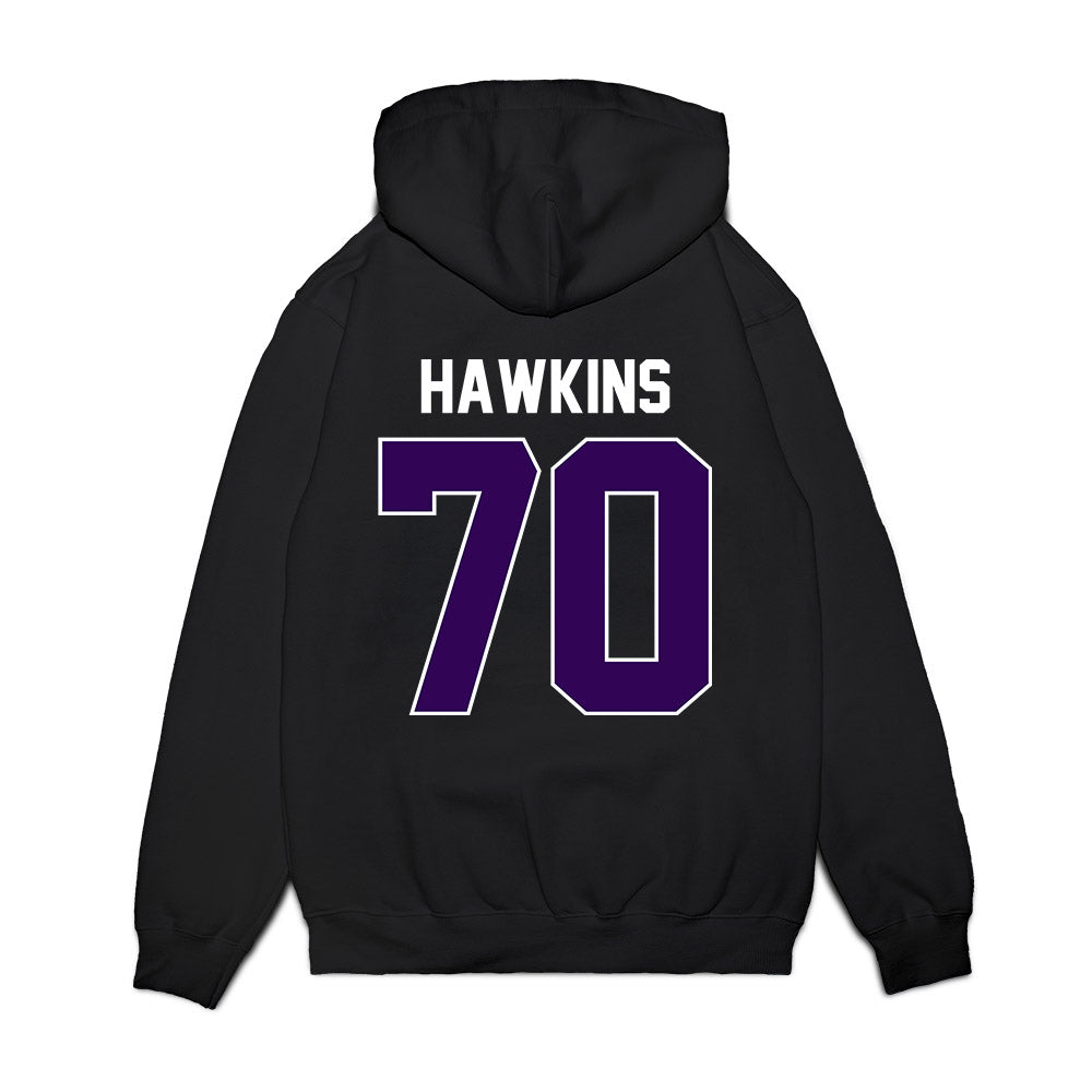 Kansas State - NCAA Football : Gus Hawkins - Vintage Helmet Premium Hooded Sweatshirt-1