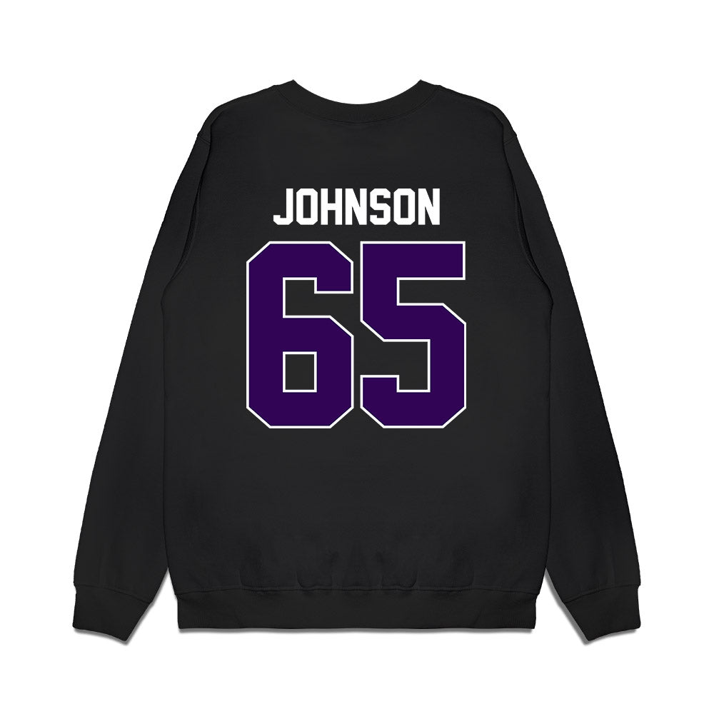 Kansas State - NCAA Football : Tyler Johnson - Vintage Helmet Premium Crewneck Sweatshirt-1