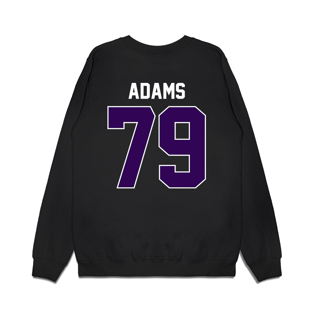 Kansas State - NCAA Football : Charlie Adams - Vintage Helmet Premium Crewneck Sweatshirt-1