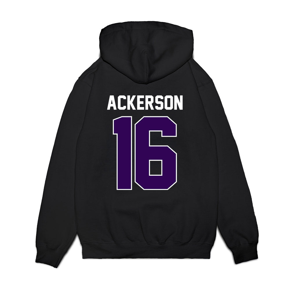 Kansas State - NCAA Football : Dj Ackerson - Vintage Helmet Premium Hooded Sweatshirt-1
