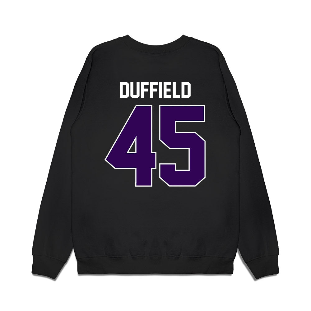 Kansas State - NCAA Football : Jaxson Duffield - Vintage Helmet Premium Crewneck Sweatshirt-1