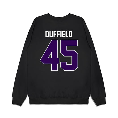Kansas State - NCAA Football : Jaxson Duffield - Vintage Helmet Premium Crewneck Sweatshirt-1