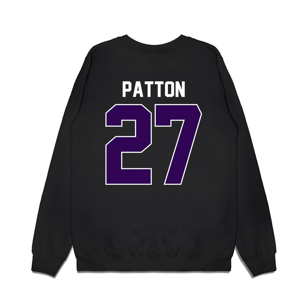 Kansas State - NCAA Football : Cub Patton - Vintage Helmet Premium Crewneck Sweatshirt-1