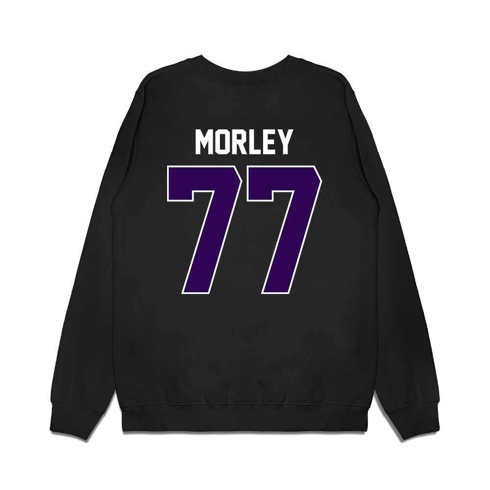 Kansas State - NCAA Football : Tanner Morley - Vintage Helmet Premium Crewneck Sweatshirt-1