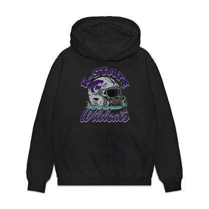 Kansas State - NCAA Football : Weston Polk - Vintage Helmet Premium Hooded Sweatshirt-0