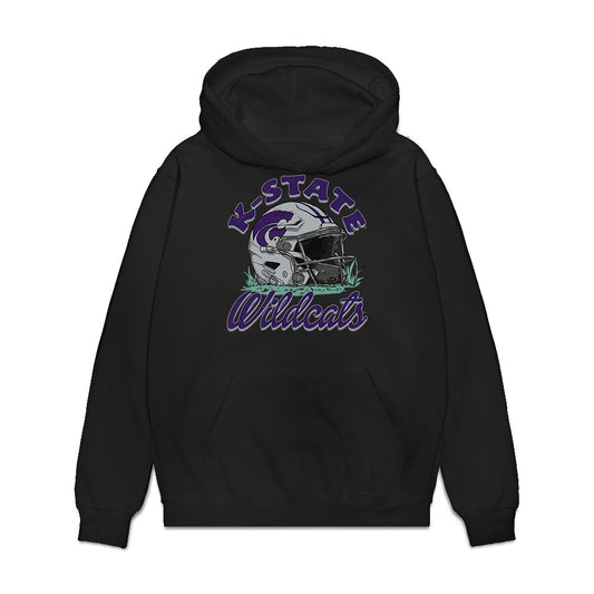 Kansas State - NCAA Football : Jack Fabris - Vintage Helmet Premium Hooded Sweatshirt-0