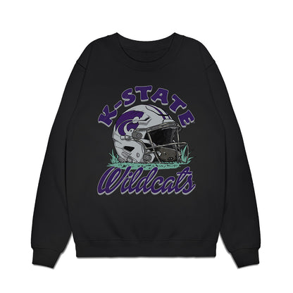 Kansas State - NCAA Football : Weston Polk - Vintage Helmet Premium Crewneck Sweatshirt-0