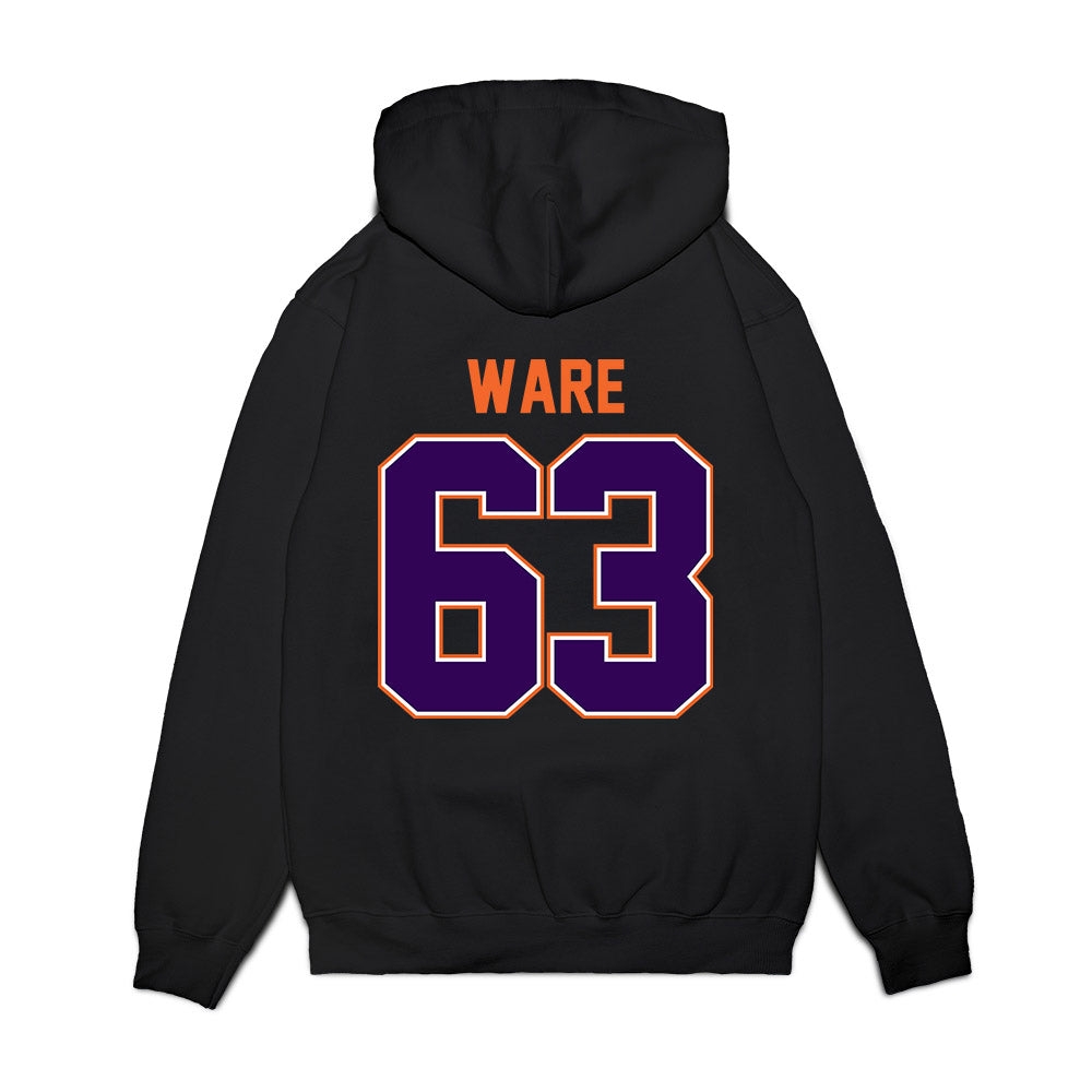Clemson - NCAA Football : Easton Ware - Vintage Helmet Premium Hooded Sweatshirt-1
