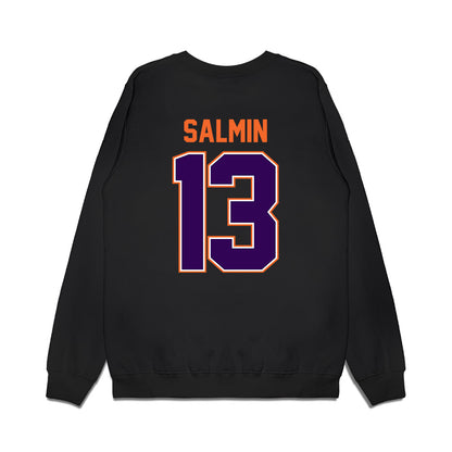 Clemson - NCAA Football : Connor Salmin - Vintage Helmet Premium Crewneck Sweatshirt-1