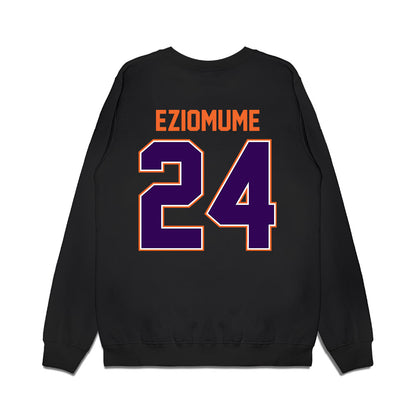 Clemson - NCAA Football : David Eziomume - Vintage Helmet Premium Crewneck Sweatshirt-1