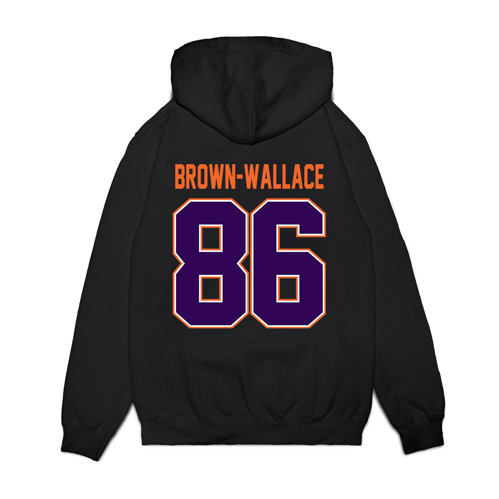 Clemson - NCAA Football : Jaylen Brown-Wallace - Vintage Helmet Premium Hooded Sweatshirt-1