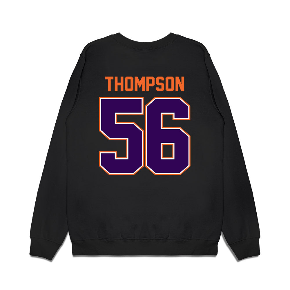 Clemson - NCAA Football : Champ Thompson - Vintage Helmet Premium Crewneck Sweatshirt-1