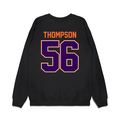 Clemson - NCAA Football : Champ Thompson - Vintage Helmet Premium Crewneck Sweatshirt-1