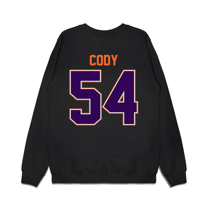 Clemson - NCAA Football : Kam Cody - Vintage Helmet Premium Crewneck Sweatshirt-1