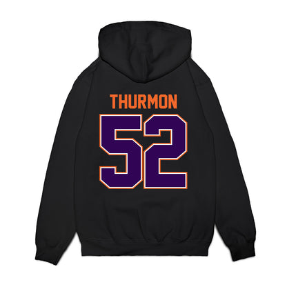 Clemson - NCAA Football : Elyjah Thurmon - Vintage Helmet Premium Hooded Sweatshirt-1
