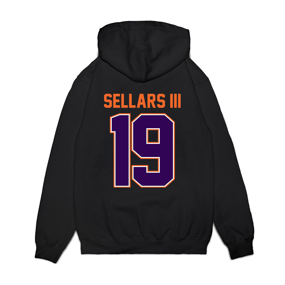 Clemson - NCAA Football : Gordon Sellars III - Vintage Helmet Premium Hooded Sweatshirt-1