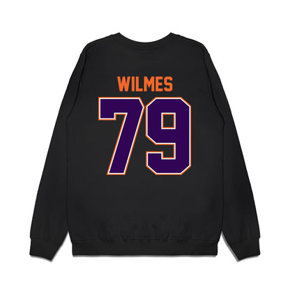 Clemson - NCAA Football : Braden Wilmes - Vintage Helmet Premium Crewneck Sweatshirt-1