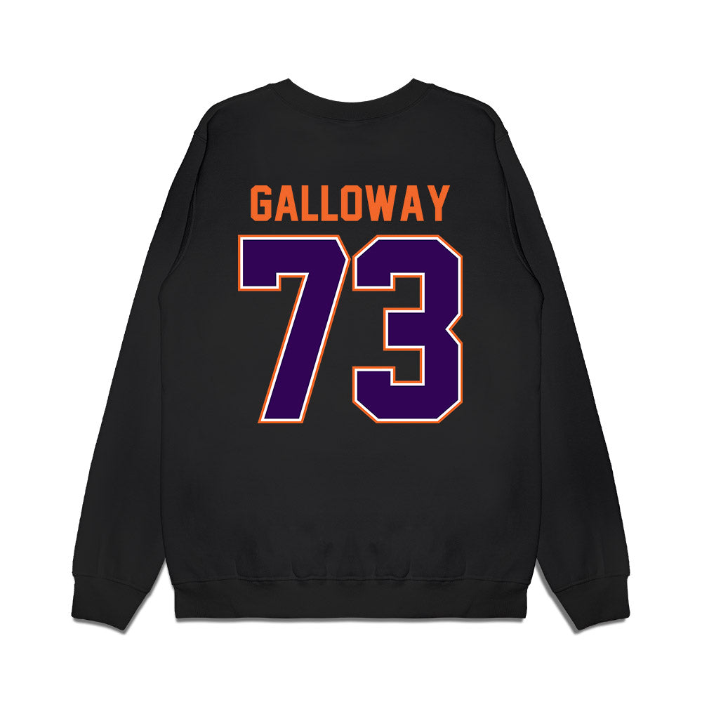 Clemson - NCAA Football : Hayes Galloway - Vintage Helmet Premium Crewneck Sweatshirt-1