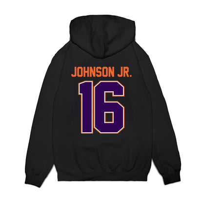 Clemson - NCAA Football : Chris Johnson Jr. - Vintage Helmet Premium Hooded Sweatshirt-1
