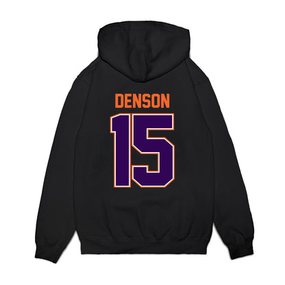 Clemson - NCAA Football : Chris Denson - Vintage Helmet Premium Hooded Sweatshirt-1