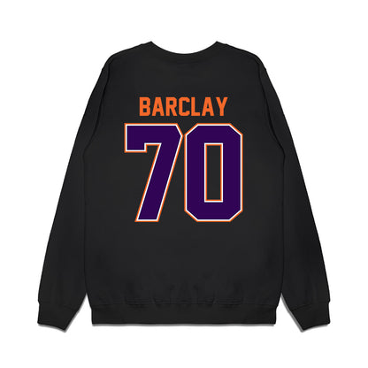 Clemson - NCAA Football : Chancellor Barclay - Vintage Helmet Premium Crewneck Sweatshirt-1