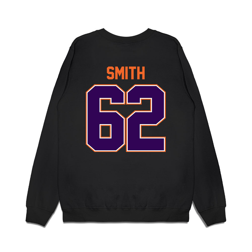 Clemson - NCAA Football : Bryce Smith - Vintage Helmet Premium Crewneck Sweatshirt-1