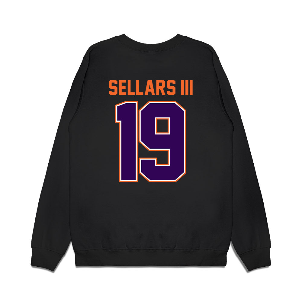 Clemson - NCAA Football : Gordon Sellars III - Vintage Helmet Premium Crewneck Sweatshirt-1