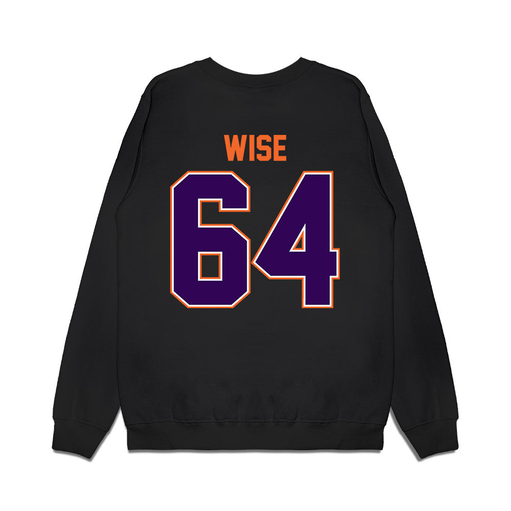 Clemson - NCAA Football : Grant Wise - Vintage Helmet Premium Crewneck Sweatshirt-1