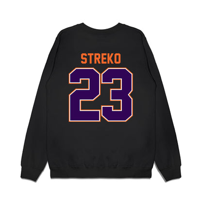 Clemson - NCAA Football : Peyton Streko - Vintage Helmet Premium Crewneck Sweatshirt-1